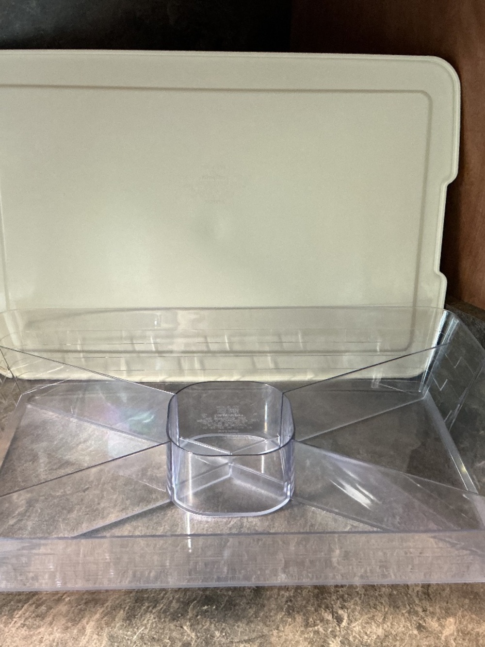 Longaberger Hostess Serving Tray Hard Protector w/Lid